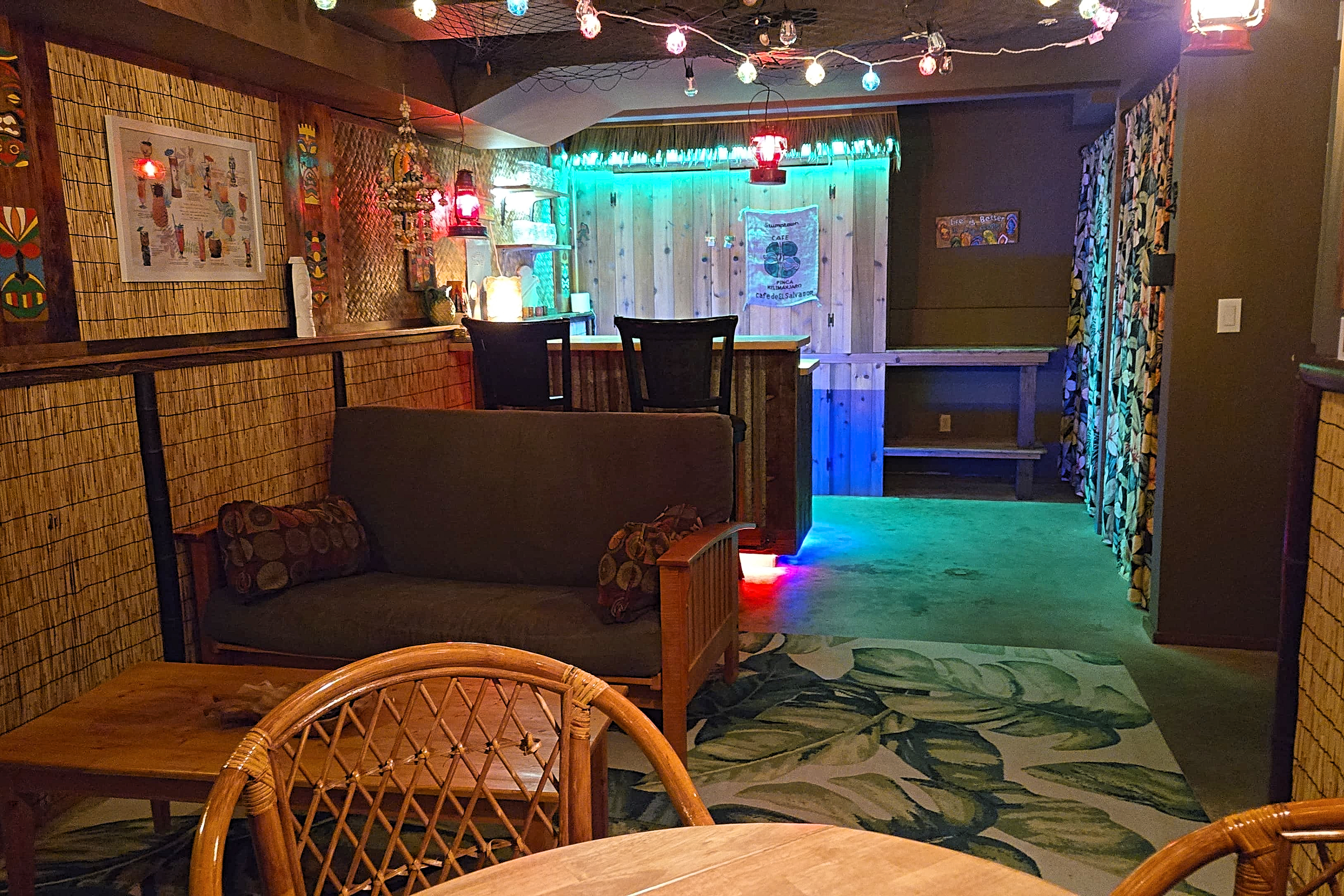 An evening in your own tiki lounge.